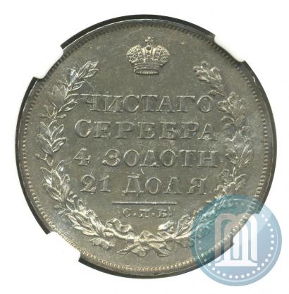 Фото 1 рубль 1829 года СПБ-НГ 