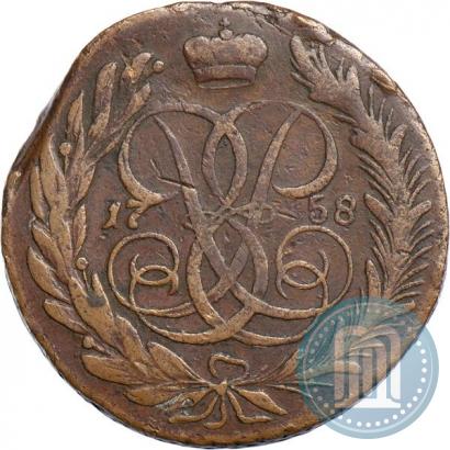 Picture 5 kopecks 1758 year  