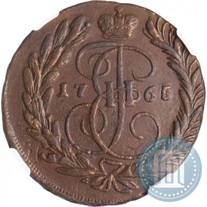 Фото 2 копейки 1765 года ММ 