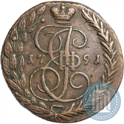 Picture 5 kopecks 1791 year ЕМ 