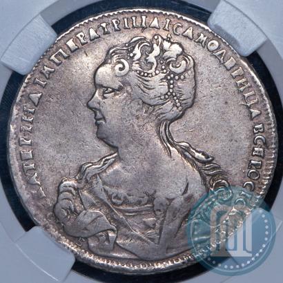 Picture 1 rouble 1725 year СПБ "Petersburg type, portrait turned to the left"