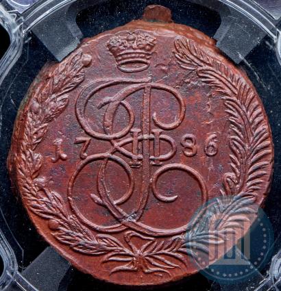 Фото 5 копеек 1786 года ЕМ 