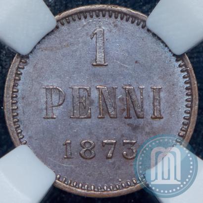Фото 1 пенни 1873 года  