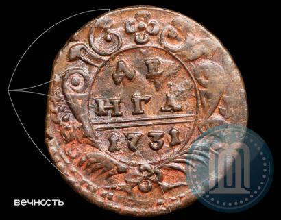 Фото Денга 1731 года  