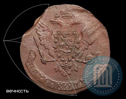 Picture 5 kopecks 1758 year  