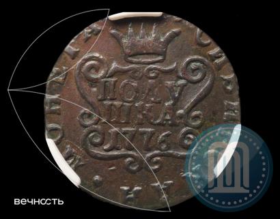 Фото Полушка 1776 года КМ 