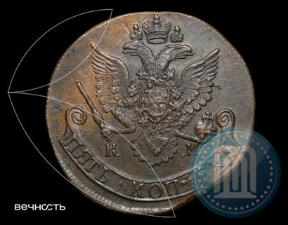 Фото 5 копеек 1784 года КМ 