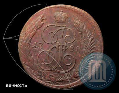 Picture 5 kopecks 1788 year ММ 