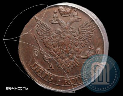 Фото 5 копеек 1795 года АМ 