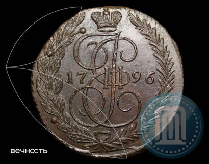 Фото 5 копеек 1796 года ЕМ "Павловский перечекан"