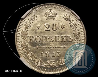 Picture 20 kopecks 1915 year ВС 