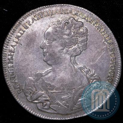 Picture 1 rouble 1725 year СПБ "Petersburg type, portrait turned to the left"