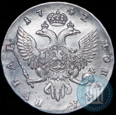 Фото 1 рубль 1742 года СПБ 