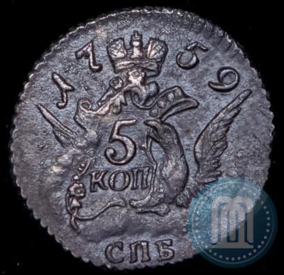 Picture 5 kopecks 1759 year СПБ 