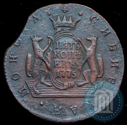 Фото 5 копеек 1775 года КМ 