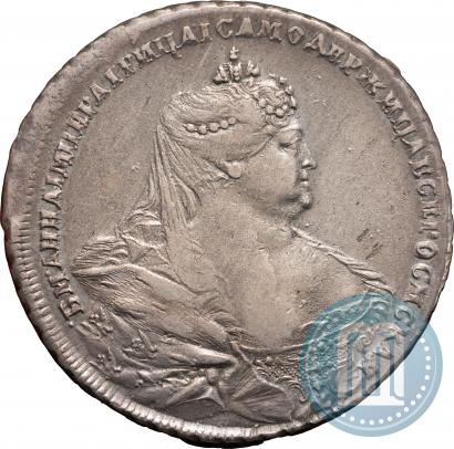 Picture 1 rouble 1737 year  "Moscow type"