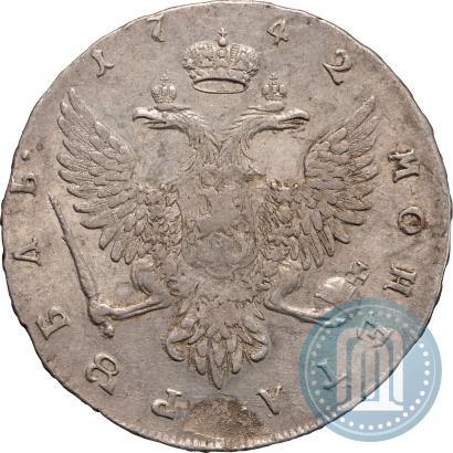 Picture 1 rouble 1742 year ММД 
