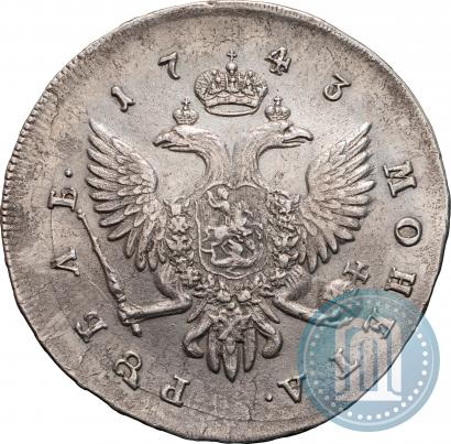 Picture 1 rouble 1743 year СПБ 