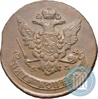 Picture 5 kopecks 1766 year ММ 