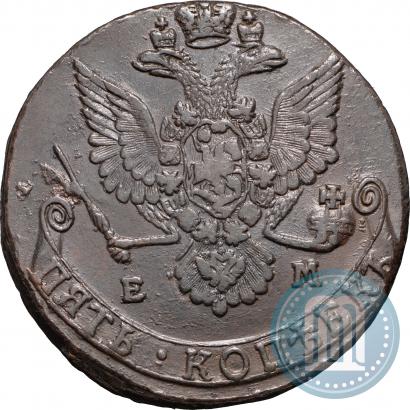 Picture 5 kopecks 1780 year ЕМ 