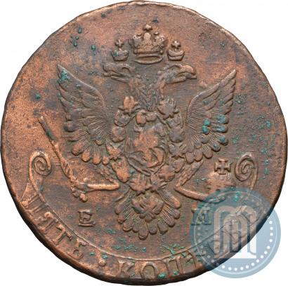 Picture 5 kopecks 1780 year ЕМ 