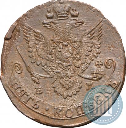 Picture 5 kopecks 1781 year ЕМ 