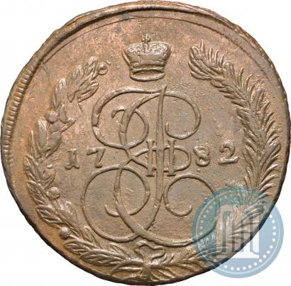 Фото 5 копеек 1782 года ЕМ 