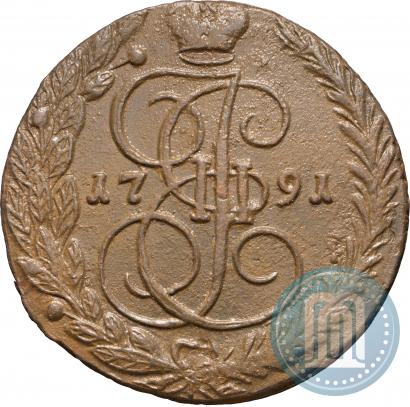 Picture 5 kopecks 1791 year ЕМ 