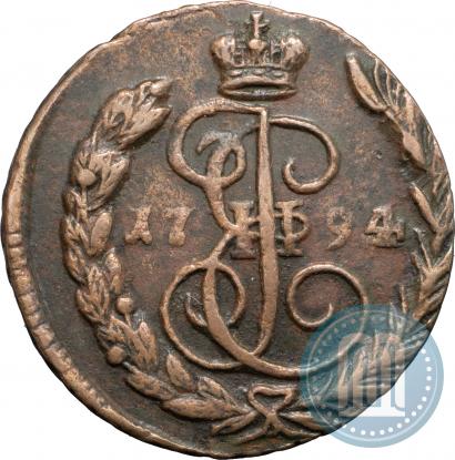 Picture 1 kopeck 1794 year ЕМ 