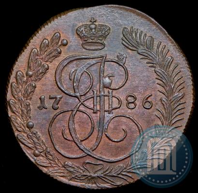 Фото 5 копеек 1786 года КМ 