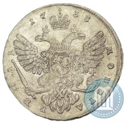 Picture 1 rouble 1738 year  "Moscow type"