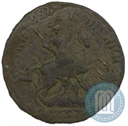 Фото 2 копейки 1757 года  "Номинал над Св. Георгием"
