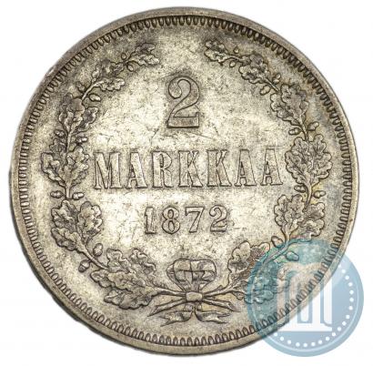 Picture 2 markkaa 1872 year S 