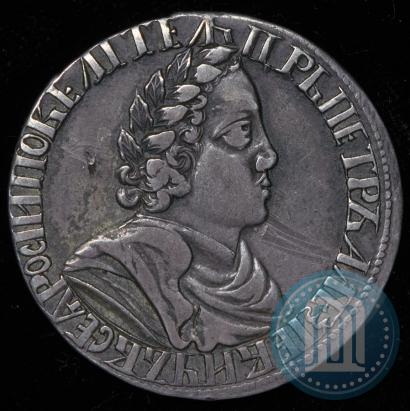 Picture Poltina 1702 year  "Without ribbons near the wreath"
