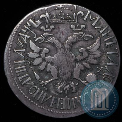 Picture Poltina 1702 year  "Without ribbons near the wreath"