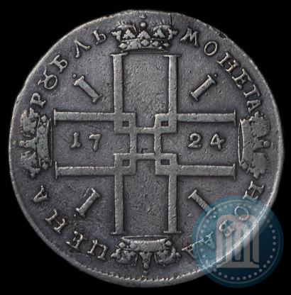 Picture 1 rouble 1724 year OK "Portrait in ancient armour"