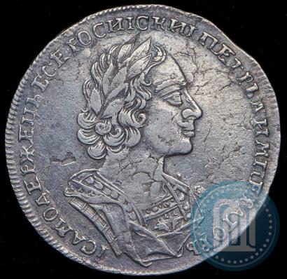 Фото 1 рубль 1724 года  "Портрет в античных доспехах"