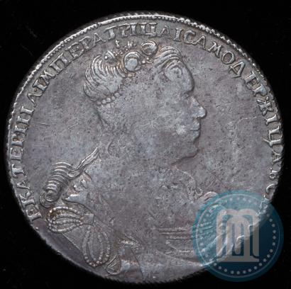 Picture 1 rouble 1727 year СПБ "Petersburg type, portrait turned to the right"