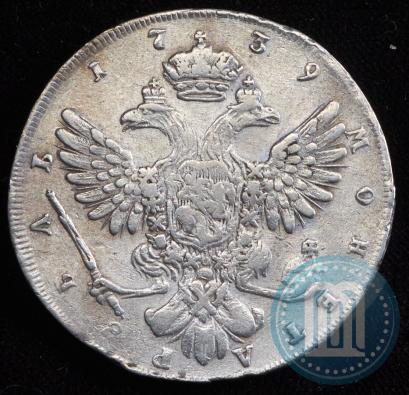 Picture 1 rouble 1739 year СПБ "Petersburg type"
