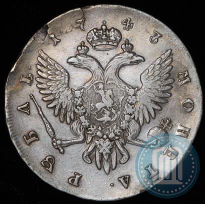 Фото 1 рубль 1743 года СПБ 