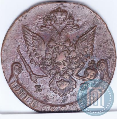 Picture 5 kopecks 1787 year ЕМ 