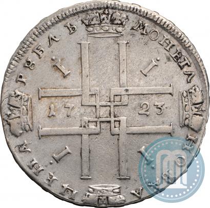 Фото 1 рубль 1723 года  "Портрет в античных доспехах"