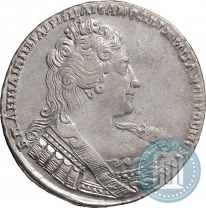 Фото 1 рубль 1733 года  