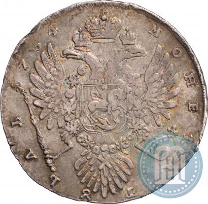 Фото 1 рубль 1734 года  "Тип 1735 года"
