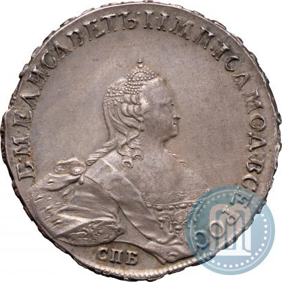 Picture 1 rouble 1754 year СПБ-IМ "Portrait by Benjamin Scott"