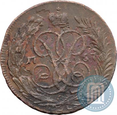 Picture 1 kopeck 1757 year  