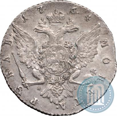 Фото 1 рубль 1764 года СПБ-ЯI 