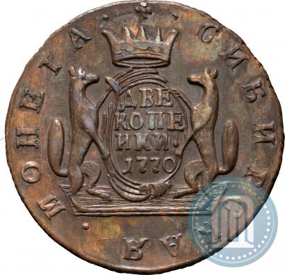 Фото 2 копейки 1770 года КМ 