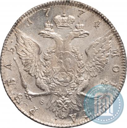 Picture 1 rouble 1774 year СПБ-ФЛ 
