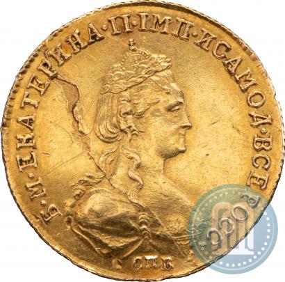 Picture 5 roubles 1782 year СПБ 